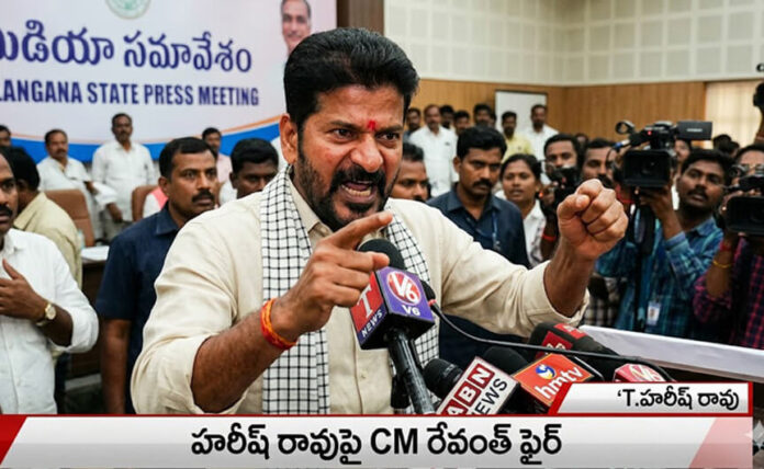 హ‌రీశ్ రావుపై సీఎం రేవంత్ రెడ్డి ఫైర్‌
